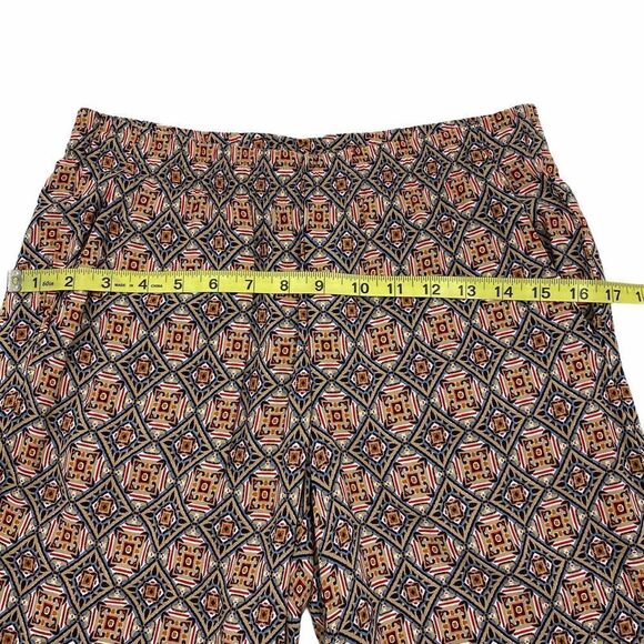 J. Jill Wide Leg Plazzo Boho Aztec Print Pants XS - Picture 4 of 10